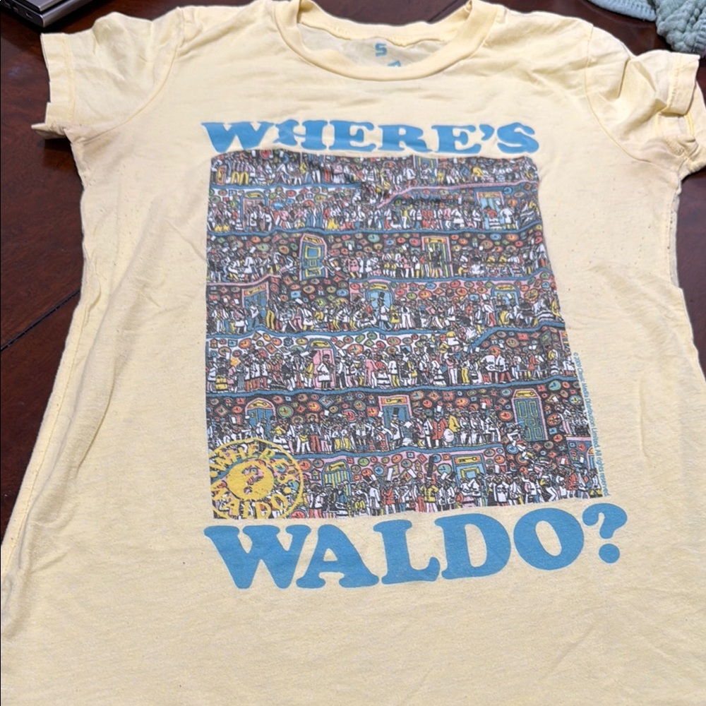 Yellow 'Where's Waldo?' Graphic T-Shirt